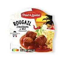 Paul & Louise, Rougail saucisses et son riz barquette bi compartiment