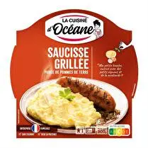 La cuisine d'Océane, Saucisses grillées et purée de pomme de terre