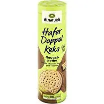 Alnatura, Biscuits à l avoine fourrés noisette