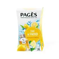 Pagès, Thé noir glace saveur citron x 20 sachets