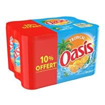 OASIS Boisson Tropical - Boîtes slim 12 x 33 cl dont 10% offert