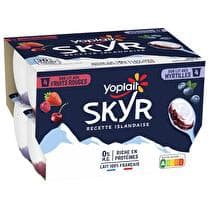 YOPLAIT FRANCE SKYR 0 %  sur lit aux myrtilles ou fruits rouges