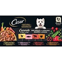 CÉSAR Natural goodness casserole pour chien en sauce x 8