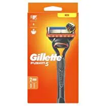 Gillette, Rasoir Fusion + 2 Recharges