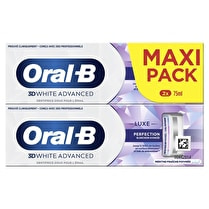 Oral-B, Dentifrice white luxe Advanced perfection