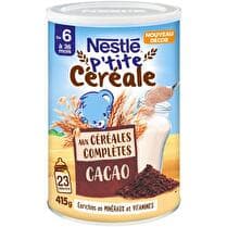 NESTLÉ Ptite céréale cacao céréales complètes dès 6 mois