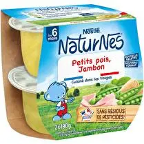 Nestlé, Naturnes petit pois jambon dès 6 mois x 2