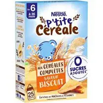 Nestlé, Céréales bébé dès 6 mois au biscuit sans sucres ajoutés