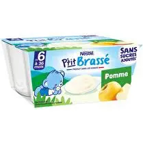 Nestlé, P'tit brassé ssa pomme dès 6 mois
