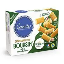 Gavottes, Crêpes apéritives au boursin ail et fines herbes