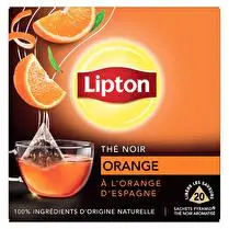 Lipton, Thé noir Orange aux zestes d'orange d'Espagne - 20 sachets pyramide