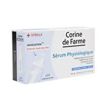 Corine de farme, Sérum physiologique