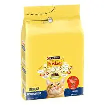 Friskies, Croquettes chat stérilisé boeuf 3kg Friskies
