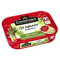 Connétable, Sardines pêche responsable à l'huile infusée aux herbes de Provence