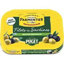 Parmentier, Filets de sardines huile d''olive vierge extra