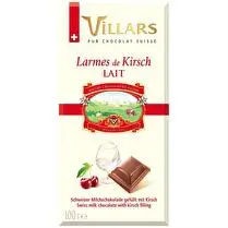 Villars, Tablette fourrée lait liqueur Kirsh