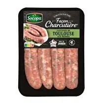 Socopa, Saucisse de Toulouse aux herbes x 4
