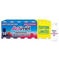Actimel, Doses à boire Fruits des bois framboises Edition limitée