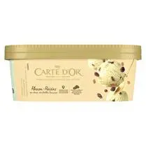 Carte d'or, Bac crème glacée rhum raisins