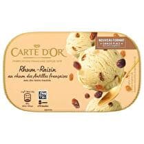 CARTE D'OR Crème glacée  Rhum raisins - 394 g