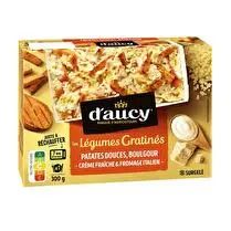 D'aucy, Légumes gratinés patates douces & boulgour