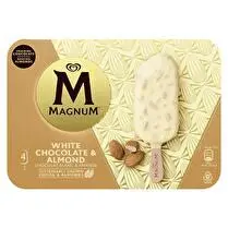 Magnum, Bâtonnets chocolat blanc et amande x4