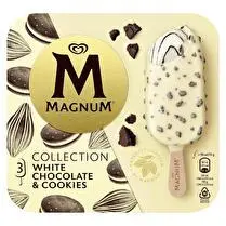 Magnum, Bâtonnet white chocolate and cookies x3