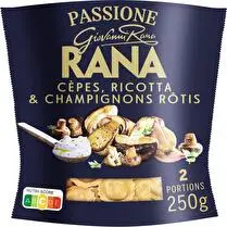 Giovanni Rana, Girasoli cèpes, ricotta et champignons rôtis