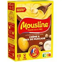 Mousline, Purée Crème et noix de muscade