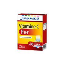 Juvamine, Complément Alimentaire Fer+ Vitamine C Fatigue & Immunité