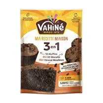 Vahiné, Ma recette maison 3 en1 muffins ou biscuits ou grand moelleux aux pépites de chocolat