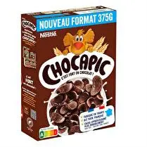 Nestlé, Céréales aromatisées prêtes à consommer enrichi en 7 vitamines, calcium et fer.