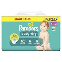 Pampers, Couches mega taille 4+