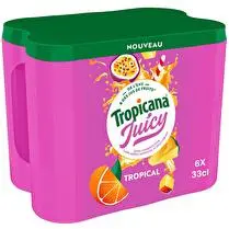 Tropicana, jus de fruit à base de concentré juicy tropical