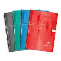 Clairefontaine, Cahier spirale 21x29.7 cm grands carreaux 100 pages 90 grammes