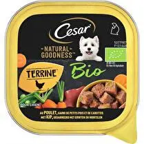César, Natural goodness terrine pour chien au poulet
