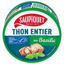 Saupiquet, Thon entier gourmand au basilic