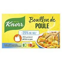 Knorr, Bouillon de poule réduits en sel x 8 tablettes
