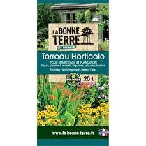 LA BONNE TERRE, Terreau horticole 20L Pour rempotage et plantation - Utilisable en agriculture biologique
