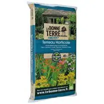 LA BONNE TERRE, Terreau horticole 40l Pour rempotage et plantation