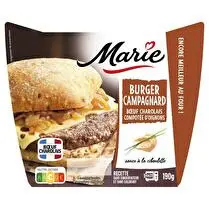 Marie, Burger campagnard, boeuf charolais, compotée d'oignons
