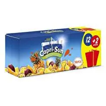 Capri-sun, Jus de fruits Tropical soit 12 + 2 offertes