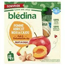 Blédina, Gourde pomme abricot noix de cajou dès 6 mois