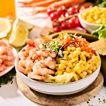 Votre poissonnier propose, Salade aux crevettes