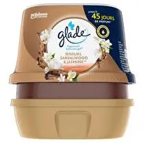 Glade, Gel premium sensual Ssndalwood & jasmine infusé aux huiles essentielles
