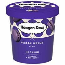 PIERRE HERME HÄAGEN DAZS Pot glacé macaron vanilla & blueberry