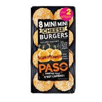 PASO Mini cheese burgers - x 8 dont 2 offerts soit 140 g