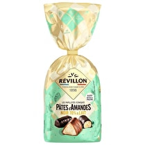 Révillon, Assortiment papillotes  Pâtes d'amandes noir 70% et lait