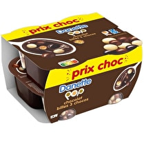 Danone, crème dessert pop Chocolat et billes Prix choc