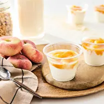 Fabriqué dans nos ateliers, Fromage frais pêche